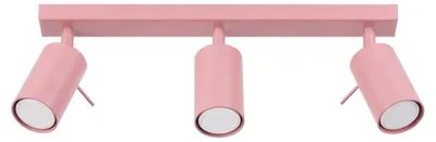 Produktbild von Plafond RING 3L rosa 3xGU10 10W Stahl 16x6x45cm Sollux Lighting