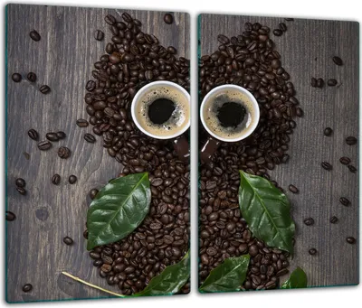 Produktbild von Herdabdeckplatten Glaskeramikkochfeld-Abdeckung Spritzschutz Glas 60x52cm Kaffee