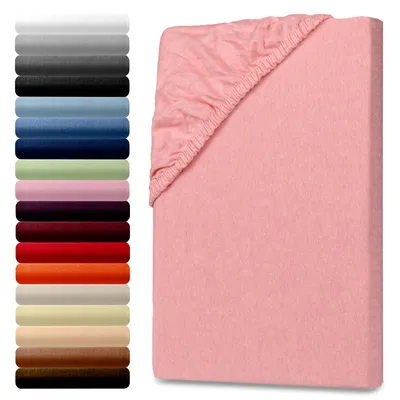 Produktbild von Jersey Spannbettlaken 140-160x200cm 100% Baumwolle Rosa