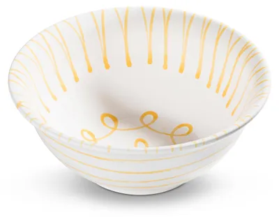 Produktbild von Gmundner Keramik Gelbgeflammt Salatschüssel 26 cm