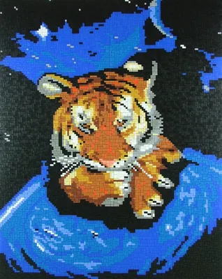 Produktbild von Stick it® Weltraumtiger ca. 8.400 Teile mit XXL-Steckvorlage