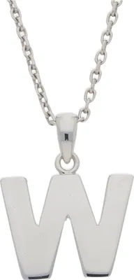 Produktbild von JuwelmaLux Anhänger Buchstabe W 925/000 Sterling Silber JL10-02-2258