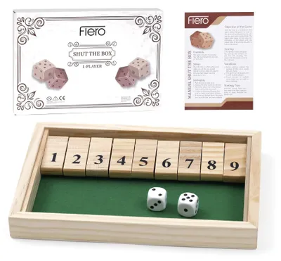 Obrázek produktu pro Hra "Shut The Box": Strategická a matematická hra pro dva hráče
