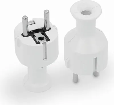 Imagen del producto de Enchufe Desmontable Recto Uni-schuko 2p+z 16a 250v Blanco