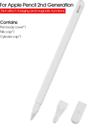 Produktbild von Silicone Hülle Pencil Protective Sleeve Für Apple Pencil 2 Generation iPad Weiss