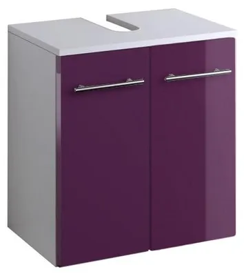 Produktbild von Waschtischunterschrank Small 50cm - hochglänzend lila