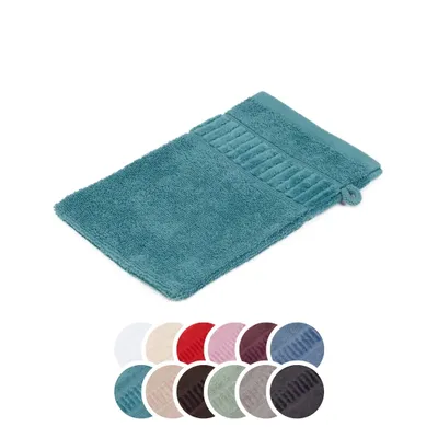 Produktbild von liebling Waschhandschuh Bio Baumwolle, Serie Organic, 500 gr. / m², 17 x 24 cm, 60 Grad, saugstark, schnelltrocknend,  petrol
