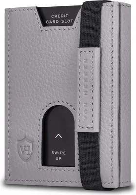 Produktbild von Leder Slim Wallet - Geldbeutel mit RFID Schutz - Mini Geldbörse für Herren und Damen - Kartenetui Echtleder Karten Portemonnaie klein - Kreditkartenet