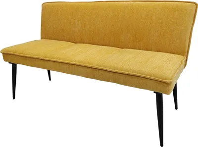 Produktbild von Sitzbank Mesilla, gepolstert, modernes Retro-Design, Chenille-Optik, 140 cm breit