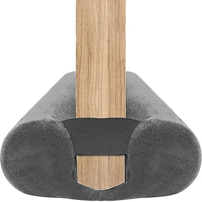 Türzugstopper doppelwandig, 85-100 cm, Grau, Zugluftschutz