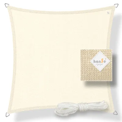 Produktbild von hanse Sonnensegel HDPE Quadrat 2x2m Creme