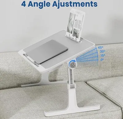 Produktbild von Famanu Laptop-Tisch für das Bett - faltbar mit höhenverstellbaren Beinen
