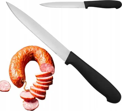 Image de Couteau de cuisine en acier inoxydable pour couper la charcuterie