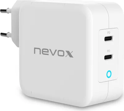 Zdjęcie produktu dla Zasilacz Nevox Dual USB-C 100W, ws (biały)