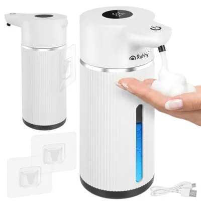 Zdjęcie produktu dla Bezdotykowy automatyczny dozownik mydła z wyświetlaczem LED, 420 ml