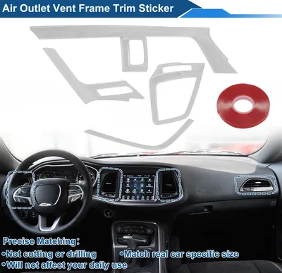 Image de Cadre De Couverture De Grille De Ventilation De Climatisation Pour Honda Civic 10th Gen 2016-2021 Console Centrale (Centre Avant Gauche Avant Droite) 1 Set ton argent