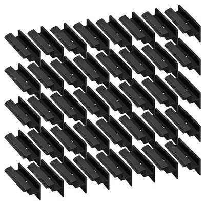 Produktbild von 40x Endklemme schwarz für 30mm Solarmodul Aluminium Korrosionsbeständig Solar PV Modul Montage Halterung Befestigung Set Panel