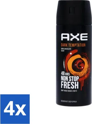 Produktbild von Axe Deodorant Body Spray Dark Temptation 150 ml - Vorteilspack - 4 Stücke