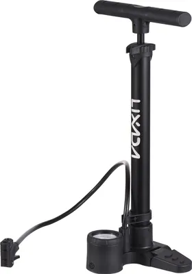 Produktbild von Fahrrad-Standpumpe mit 230 PSI Manometer und Klapppedal, kompatibel mit Presta- und Schrader-Ventil