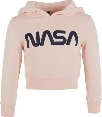 Produktbild von Mister Tee Hoodie Kids NASA Cropped Hoody Pink-110/116