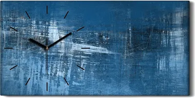 Produktbild von Wandbild Leinwand Bilder mit Uhr Geräuschlos 60x30 Abstrakte Hintergründe - schwarze Hände