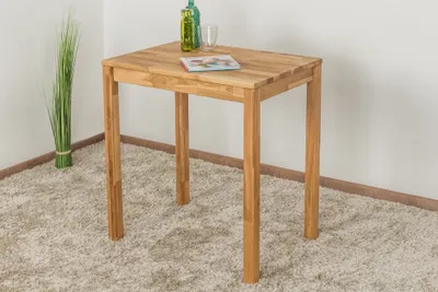 Produktbild von Esstisch Wooden Nature 118 Eiche massiv geölt - 70 x 50 cm (B x T)
