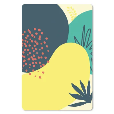 Produktbild von MuchoWow® Mauspad Mousepad Sommer - Flecken - Blätter - Tupfen 40x60 cm - Mousepads - Maus Mat - Pad - Mausunterlage - Schreibtisch Accesoire