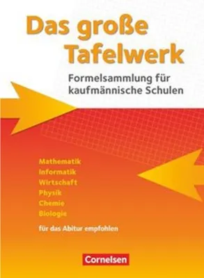 Obrázek produktu pro Das große Tafelwerk für kaufmännische Schulen. Schülerbuch