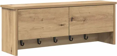 Obrázek produktu pro vidaXL Nástěnný noční stolek s dvířky, dub Artisan, 80 x 20 x 30 cm