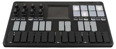 Zdjęcie produktu dla Korg nanoKEY Studio, 25 klaw., Przyciski, Obrotowy, Biały, Czarny, USB, 278 mm