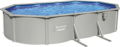 Produktbild von Bestway® Hydrium™ Stahlwandpool Komplett-Set mit Sandfilteranlage 610 x 360 x 120 cm, granitgrau, oval