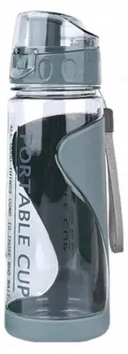 Produktbild von Sportflasche Wasserflasche Trinkflasche Flasche 600 ml – Schwarz