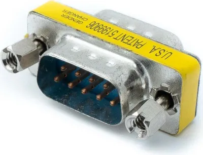 Zdjęcie produktu dla SYSTEM-S D Adapter Sub9 9-pinowy kabel męski na męski DB9 w kolorze szarym do RS232
