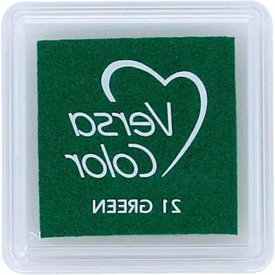 Produktbild von Famanu Stempelkissen Pigmenttinte - Wasserbasis - 25 x 25 mm - Grün
