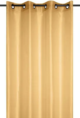 Produktbild von STOF | Gardinen - LINWOOD - 140x260 cm - Senfgelb - Elegante Transparenz - Moderne Struktur - Gardine Wohnzimmer