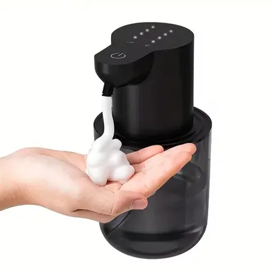Produktbild von Automatischer Seifenspender 400ml berührungslos USB wiederaufladbar 4 Stufen Schaumspender Sensor Bad Küche IPX5