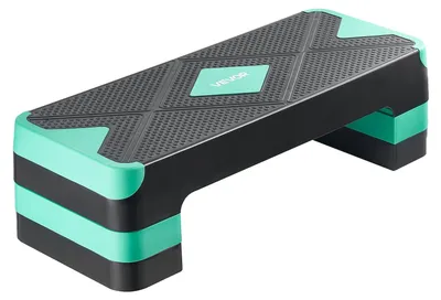 Zdjęcie produktu dla VEVOR aerobic stepping board deska treningowa z regulacją wysokości (10,16-20,32 cm) stepper fitness z obciążeniem 250 kg antypoślizgowa powierzchnia ławka do domowej siłowni trening siłowy cardio zielona