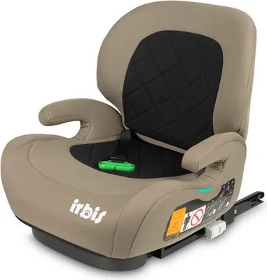 Caretero Irbis i-Size Sitzerhöhung, Beige, 125–150 cm, mit ISOFIX für Kinder