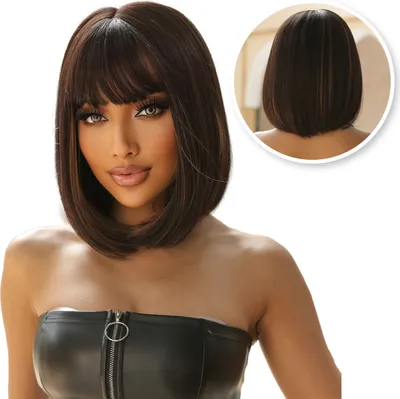 Produktbild von Parochňa Woman - Sassy Goods Parochne ženy - vrátane sieťky na vlasy - hnedá - 30 cm