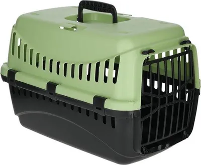 Produktbild von Transportbox für Haustiere – Reisekorb für Katze und Hund – Sichere Beförderung – Robustes Kunststoffmaterial – 45 x 30 x 30 cm