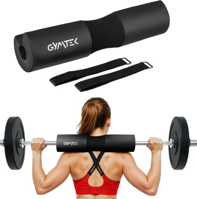 Produktbild von Gymtek® Langhantel Nackenpolster Schaumstoffpolster Barbell Pad – 45x8.5 cm - Polster, Kniebeugen, Nackenpolster, Anti-Rutsch - Krafttraining