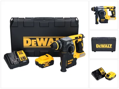 Produktbild von DeWalt DCH 273 P1 Akku Kombihammer 18 V 2,1 J SDS Plus Brushless + 1x Akku 5,0 Ah + Ladegerät + Koffer