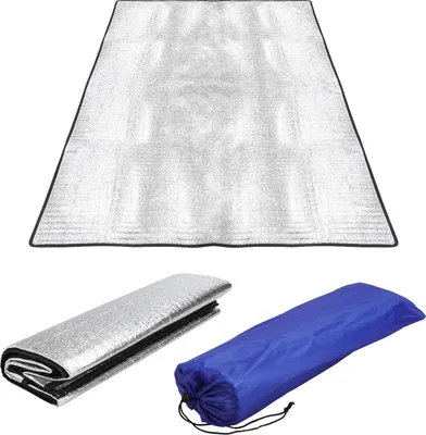 Produktbild von Famanu Isoliermat Aluminium 100 x 200 cm - Faltbar, Wasserfest, Leicht