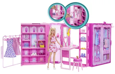 Image de Barbie Fashion Fun Dream Placard Et Poupée