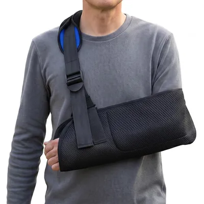 Produktbild von Armschlinge, Schulterstütze, geeignet für Hand-, Schulter-, Ellenbogen- und Handgelenksverletzungen, multifunktionale Armstütze,Damen/Herren (L)