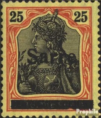 Produktbild von Briefmarken Saarland 1920 Mi 9b I  mit Falz Germania