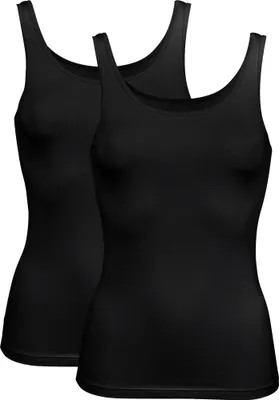 Produktbild von Erwin Müller Damen-Unterhemd 2er-Pack schwarz 42