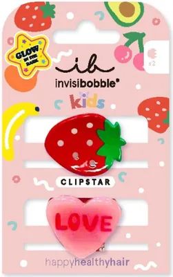 Produktbild von Haarspangen Clipstar Glow Frutti Erdbeere 2 Stü ck
