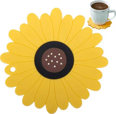 Produktbild von Silikonuntersetzer Blume 5x5 cm