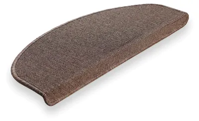 Produktbild von Brielle Antirutsch Treppenstufen Matten selbstklebende Teppich Treppenstufen halbrund 20 dp Trittschalldämmung 15 Stück 65 x 24 x 3,5 cm Braun